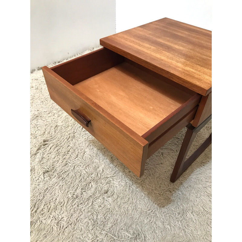 Original mid century Quadrille bedside table by Roger Bennett - 1960s