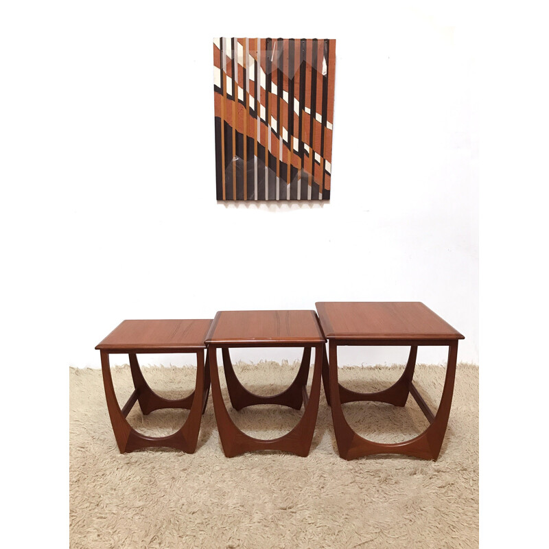 Mid century set of 3 Astro nesting tables by Victor Wilkins for G Plan - 1970s