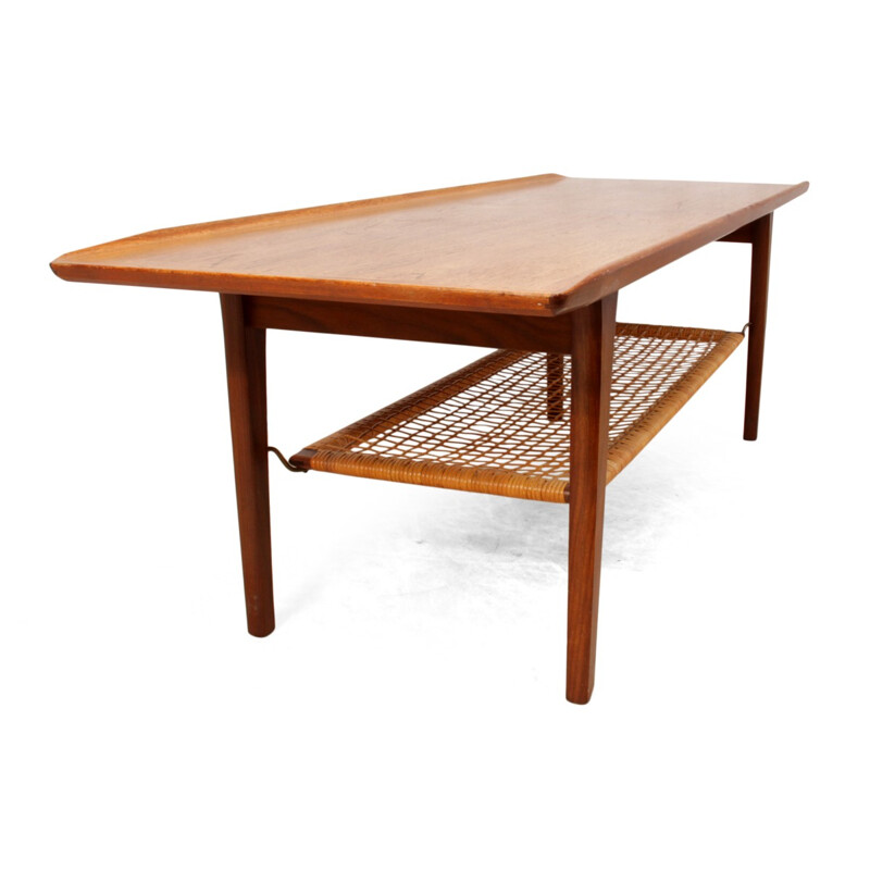 Mid-century teak coffee table by Hans Wegner - 1960s