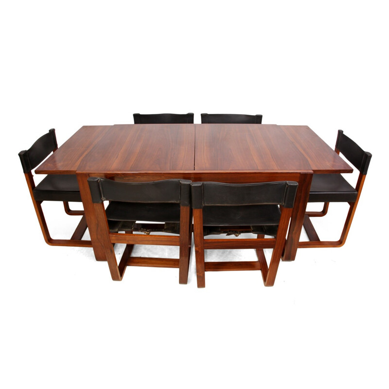 Dining set by Gunther Hoffstead for UNIFLEX - 1960s