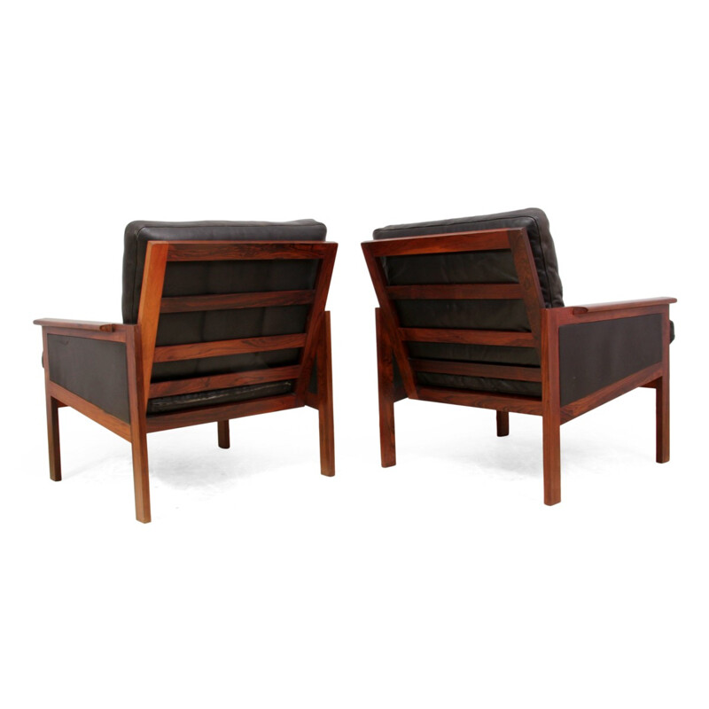 Pair of Capella Armchairs by Illum Wikkelso for Eilersen - 1960s