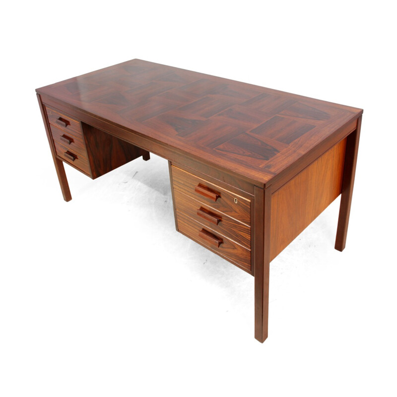 Mid century rosewood desk by Heggen of Norway - 1960s