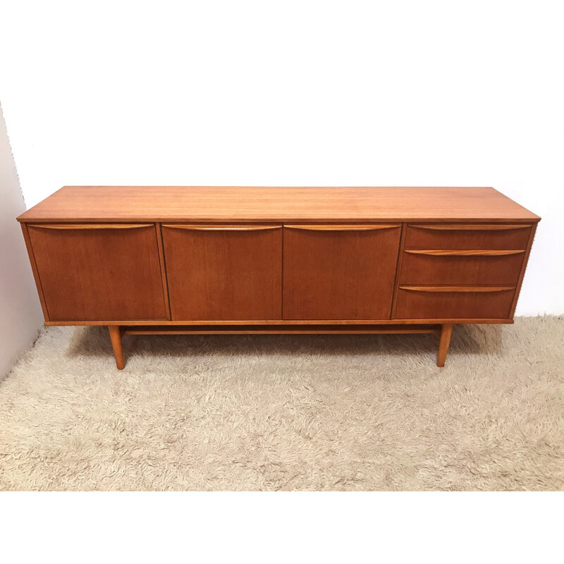 Mid-Century teak sideboard with 3 doors and 3 drawers - 1960s