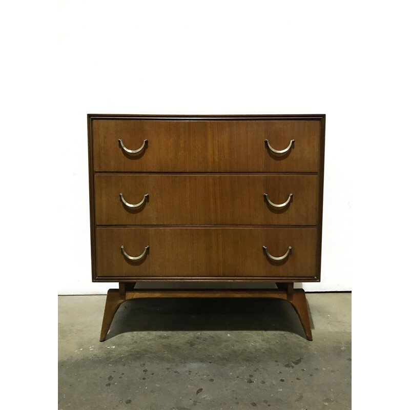 Mid century chest of drawers with 3 drawers - 1960s