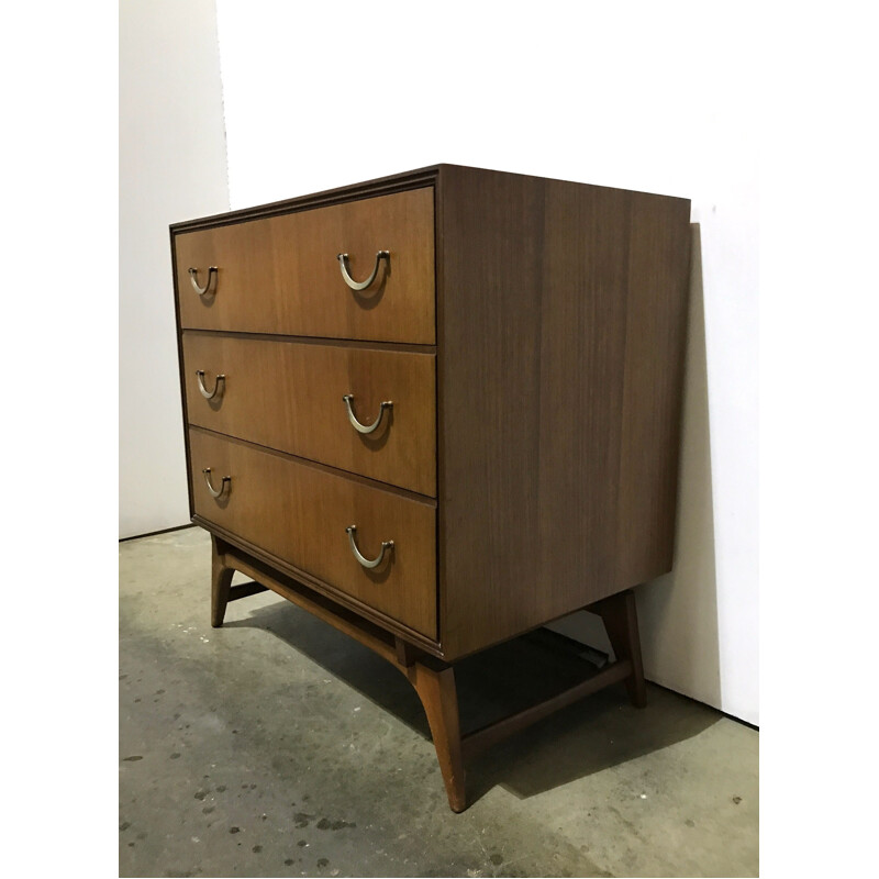 Mid century chest of drawers with 3 drawers - 1960s