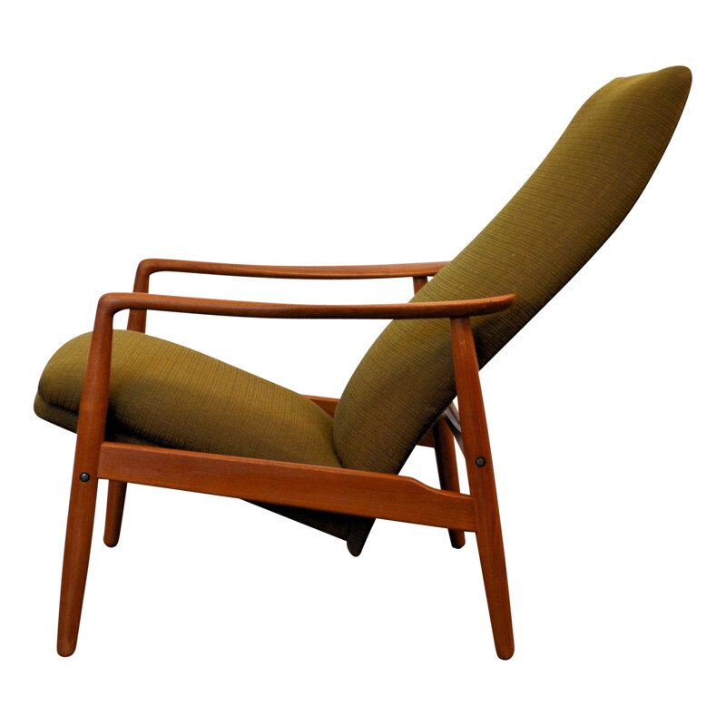 Fauteuil lounge en teck de Søren J. Ladefoged - 1960