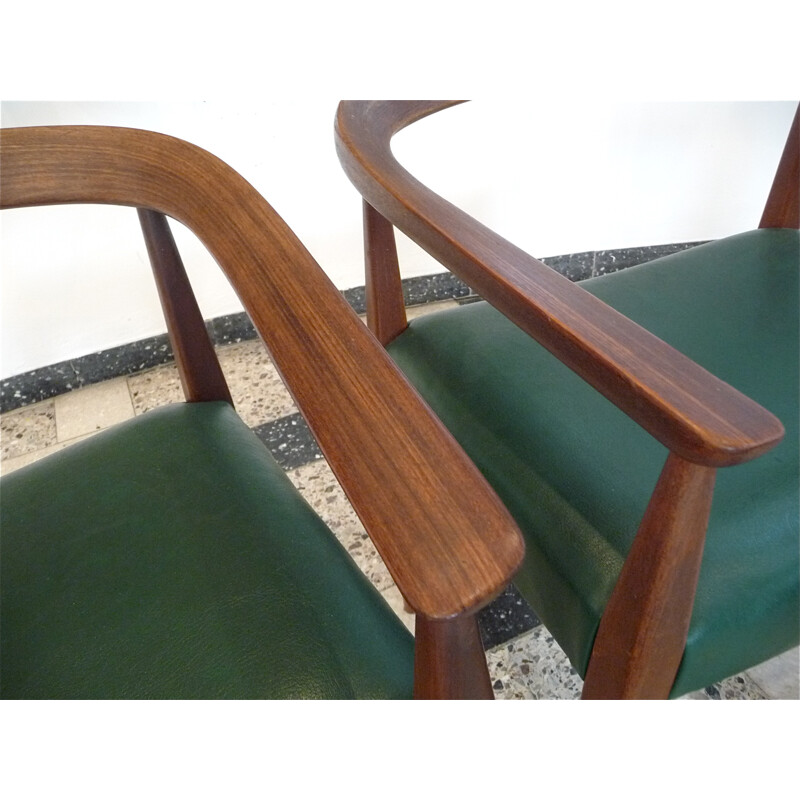 Set of 6 teak armchairs, model 113 by Nanna Ditzel for Poul Kolds Saværk - 1950s