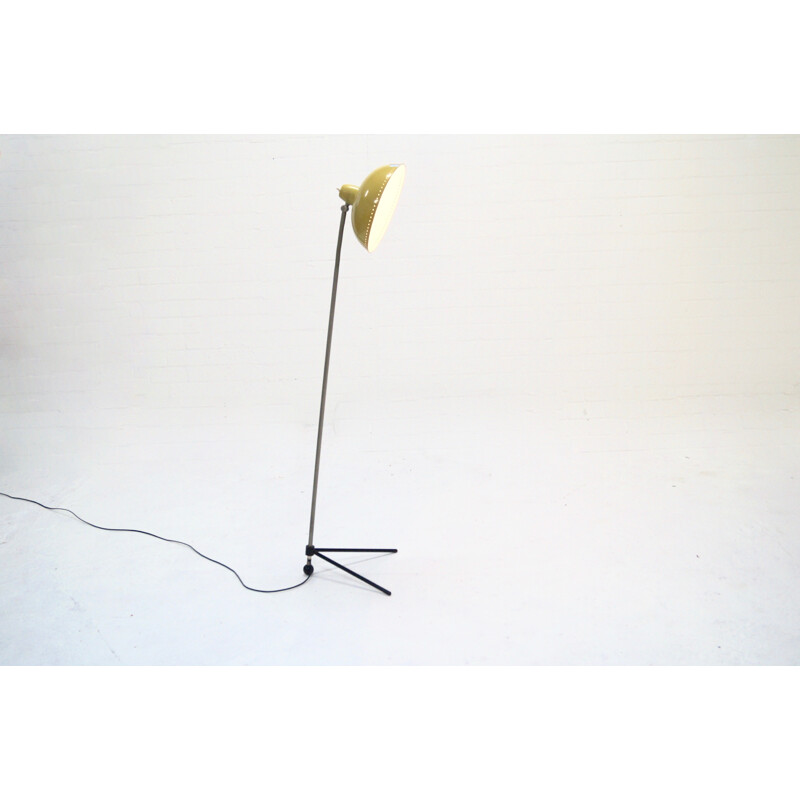 Yellow floor Lamp by H. Busquet for Hala Zeist - 1950s