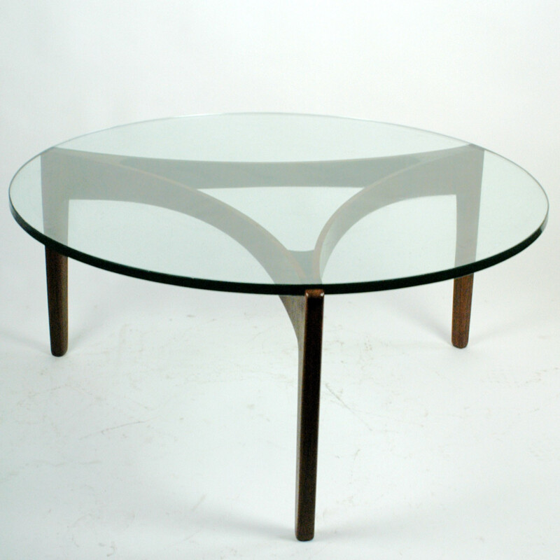  Rosewood coffee table by S. Ellekaer for Ch Linneberg - 1960s
