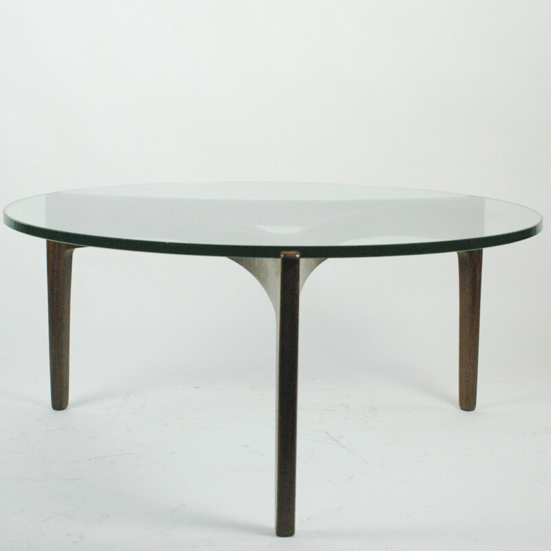  Rosewood coffee table by S. Ellekaer for Ch Linneberg - 1960s