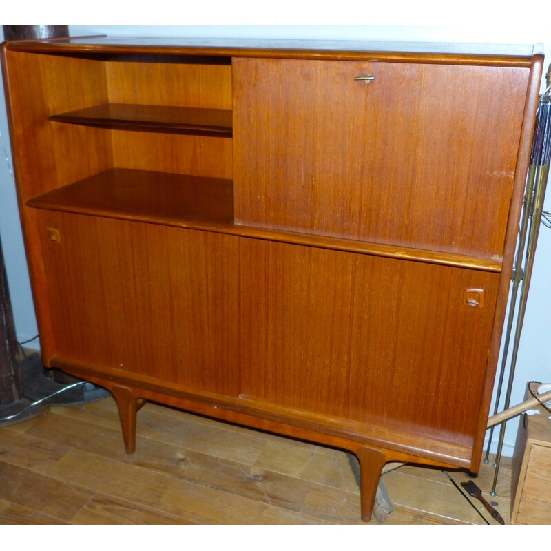 Scandinavian solid teak sideboard - 1950s