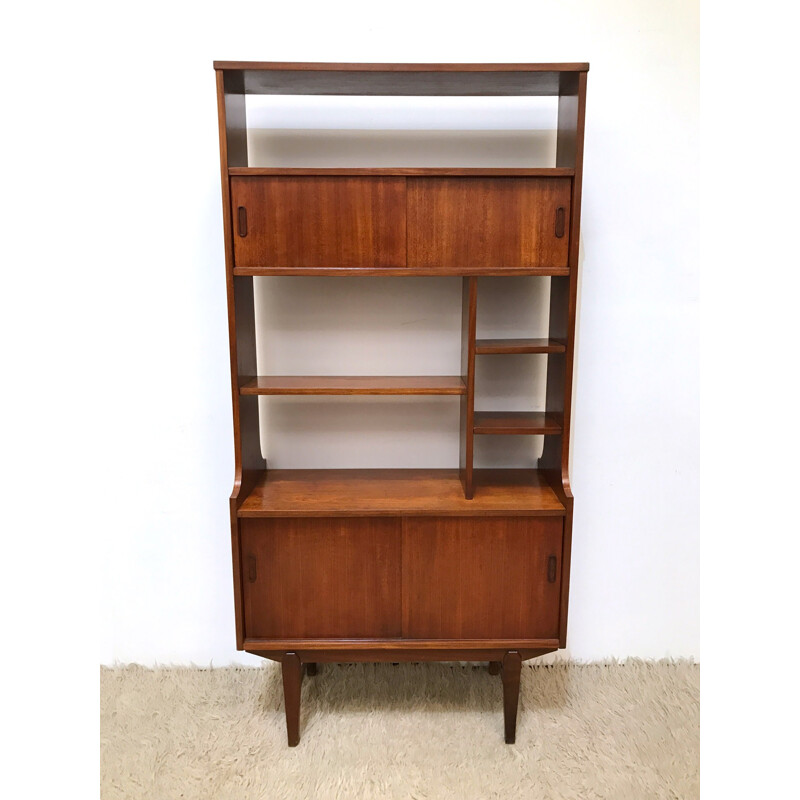 Teak divider room bookcase - 1960s