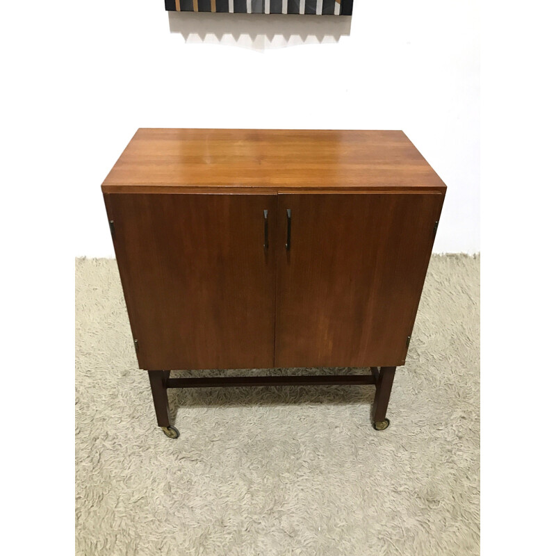 Swivel Danish mid century cabinet - 1970s