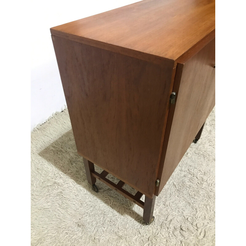 Swivel Danish mid century cabinet - 1970s