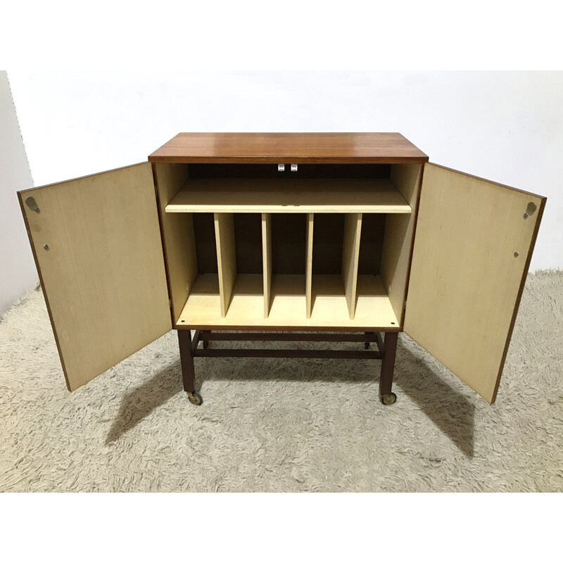 Swivel Danish mid century cabinet - 1970s