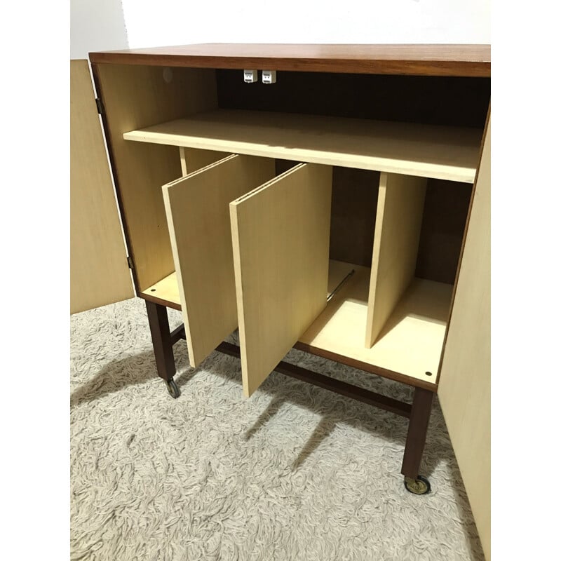 Swivel Danish mid century cabinet - 1970s