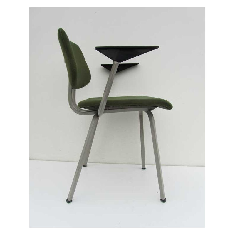 Set of 8 green chairs, Friso KRAMER - 1970s