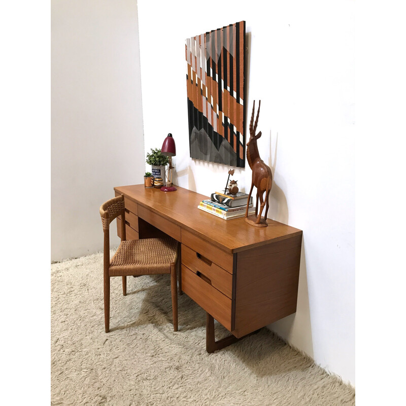 Mid century desk by Gunther Hoffstead produced by Uniflex- 1960s