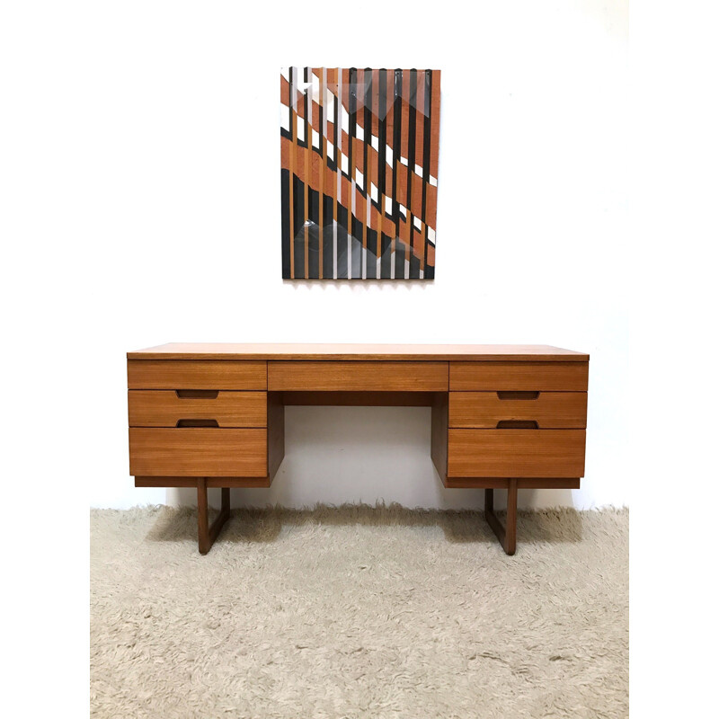 Mid century desk by Gunther Hoffstead produced by Uniflex- 1960s