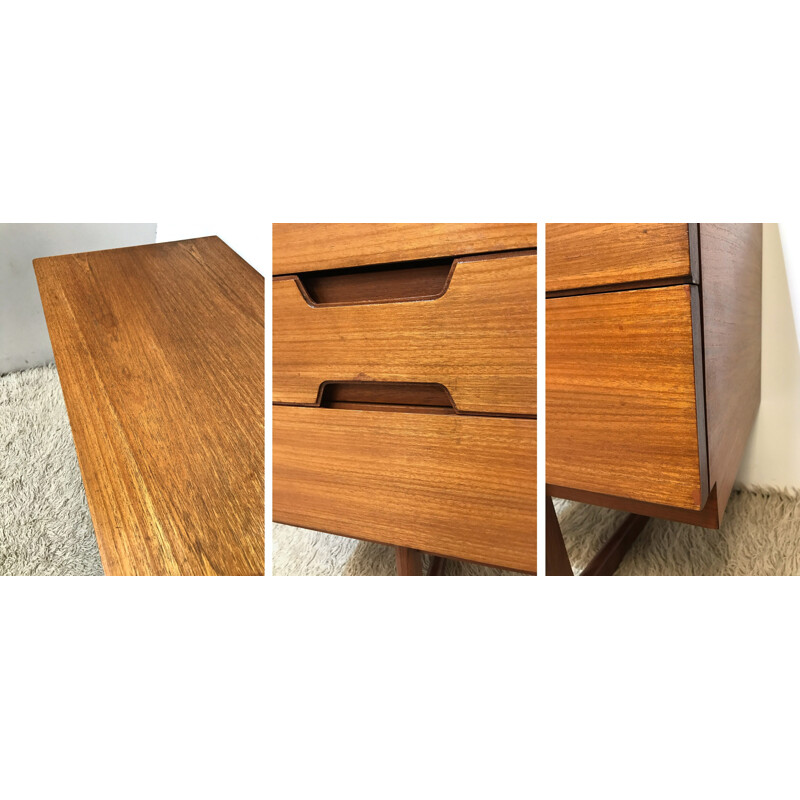 Mid century desk by Gunther Hoffstead produced by Uniflex- 1960s