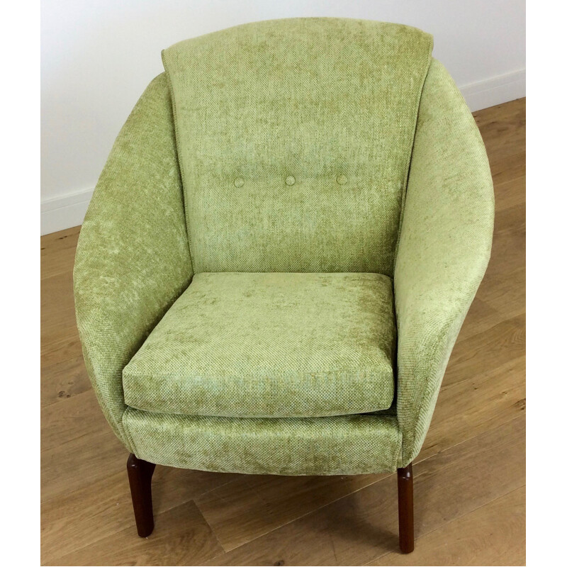 Mid-century green armchair produced by Mcm house - 1960s