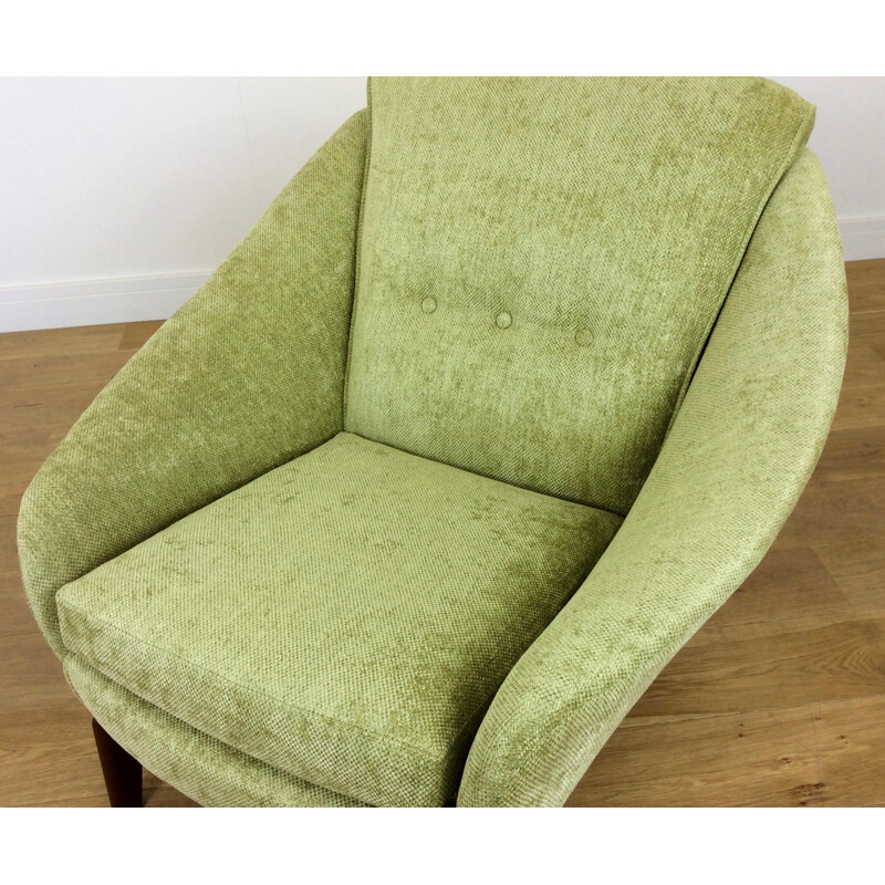 Mid-century green armchair produced by Mcm house - 1960s