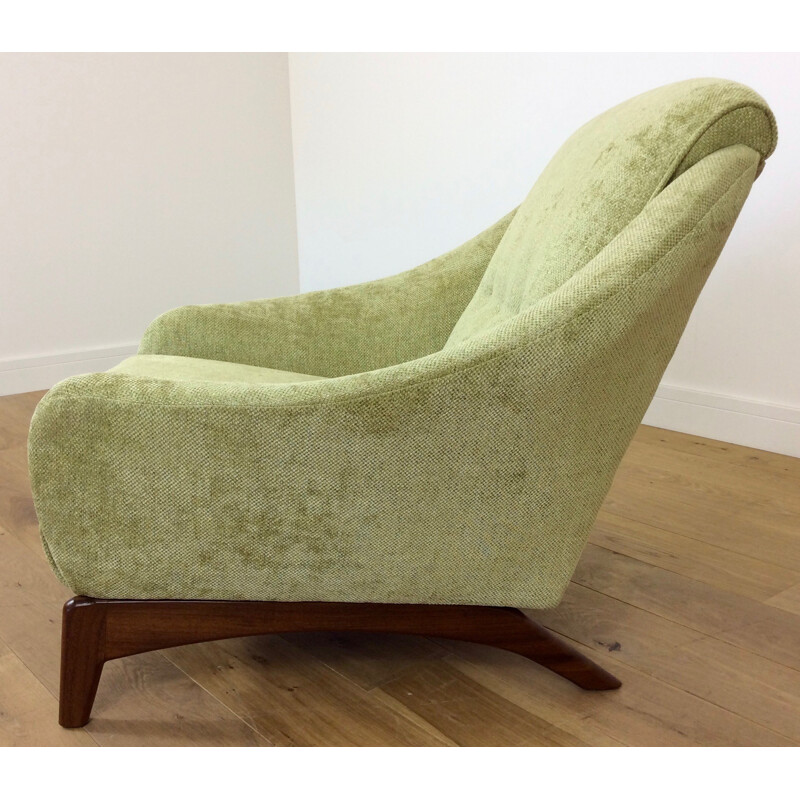 Mid-century green armchair produced by Mcm house - 1960s