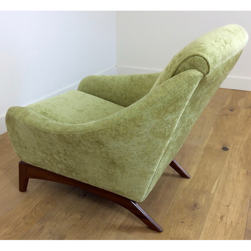 Mid-century green armchair produced by Mcm house - 1960s