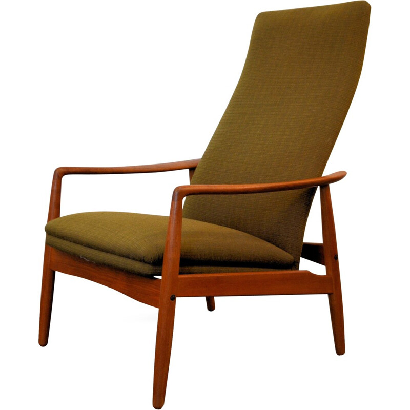 Fauteuil lounge en teck de Søren J. Ladefoged - 1960