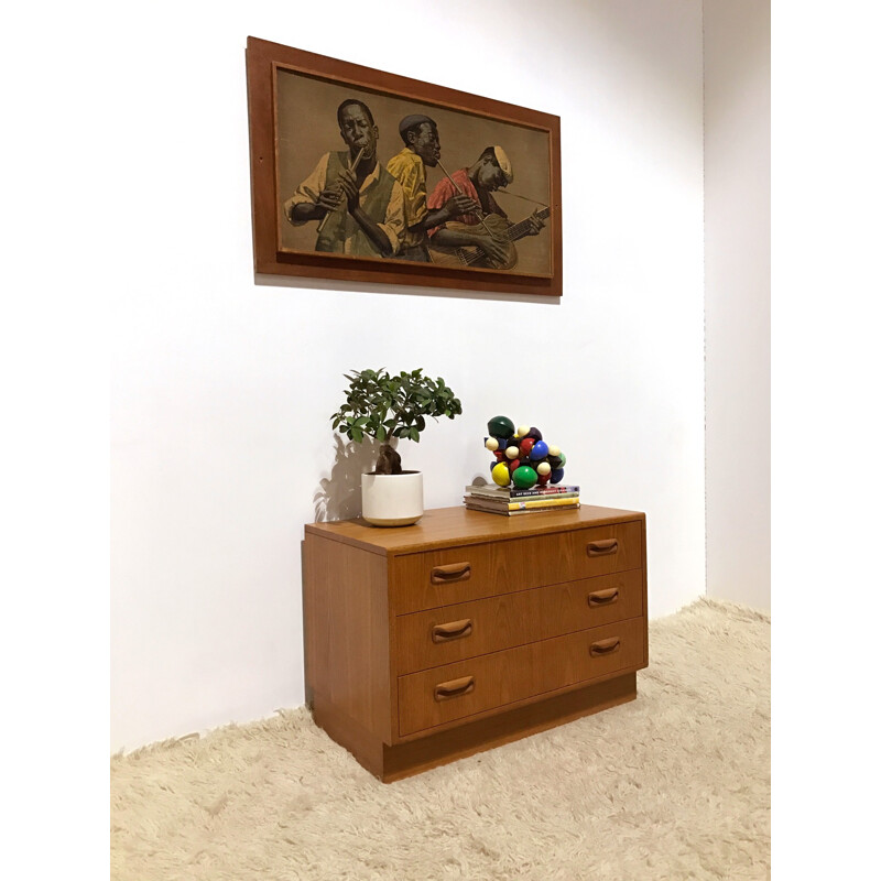 "Fresco" chest of drawers in teak by Victor Wilkins for G-Plan - 1970s 