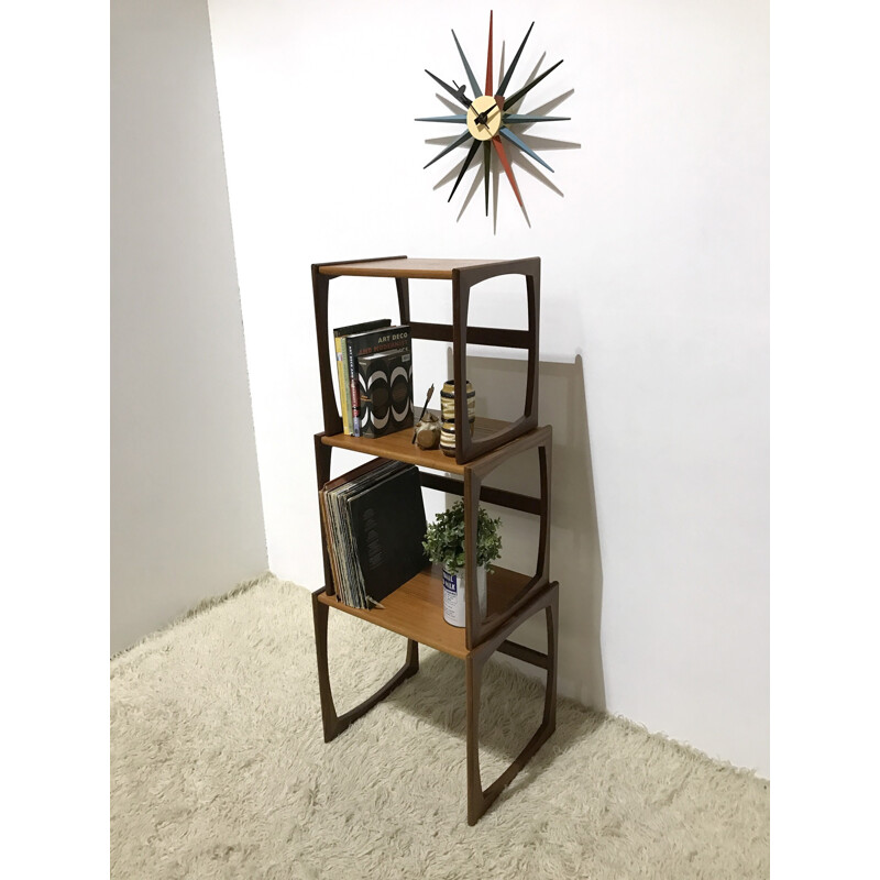 Set of three "Quadrille" nesting tables in teak by R. Bennett for G-Plan - 1960s