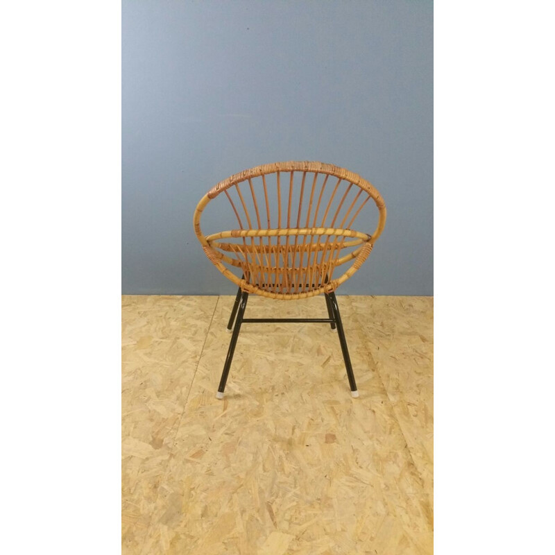Rattan chair produced by Rohe Noordwolde - 1960s