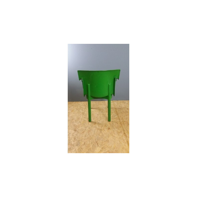 Ensemble de 4 chaises vertes d'Anna Castelli Ferrieri pour Kartell - 1980