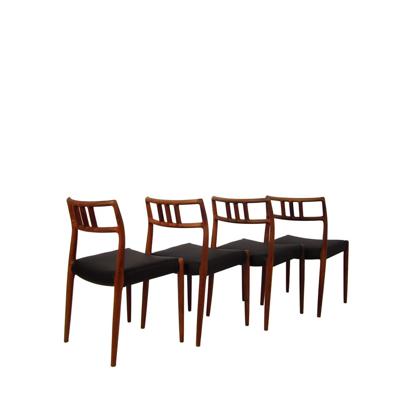 Ensemble de 4 chaises modèle "79" de Niels O. Møller - 1960