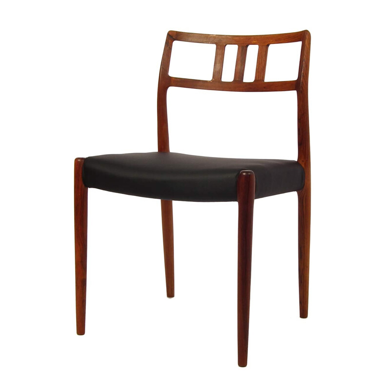 Set of 4 model "79" chairs by Niels O. Møller - 1960s 