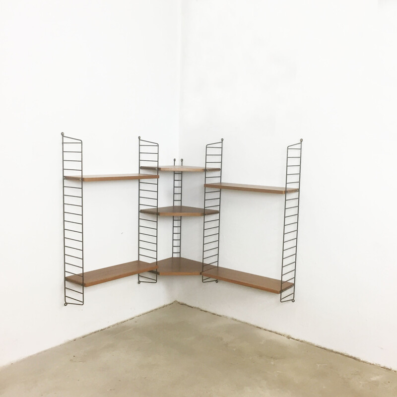 Wall shelving system by Nisse Strinning for String - 1960s