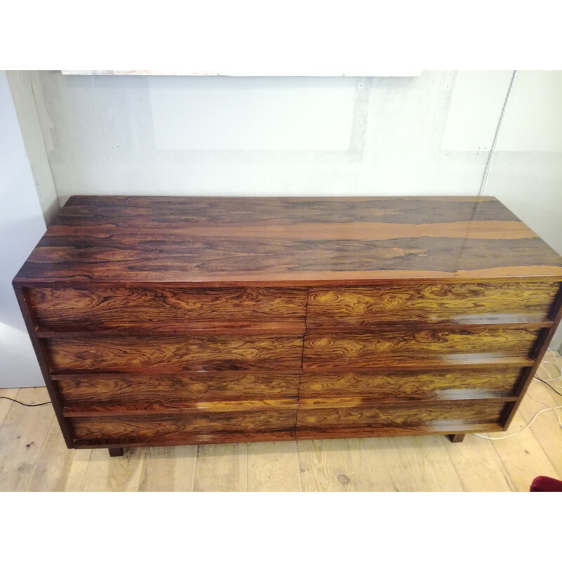 Mid-century chest of drawers in rosewood - 1970s