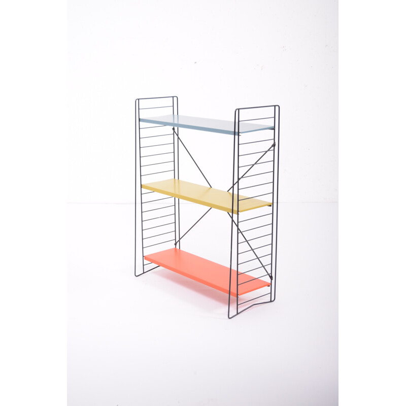 3 shelf unit in red, yellow and white by Dekker for Tomado H - 1950s