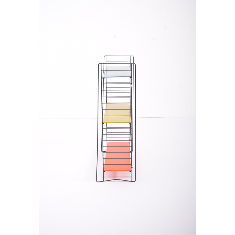 3 shelf unit in red, yellow and white by Dekker for Tomado H - 1950s