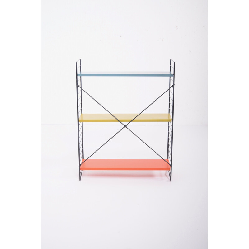 3 shelf unit in red, yellow and white by Dekker for Tomado H - 1950s