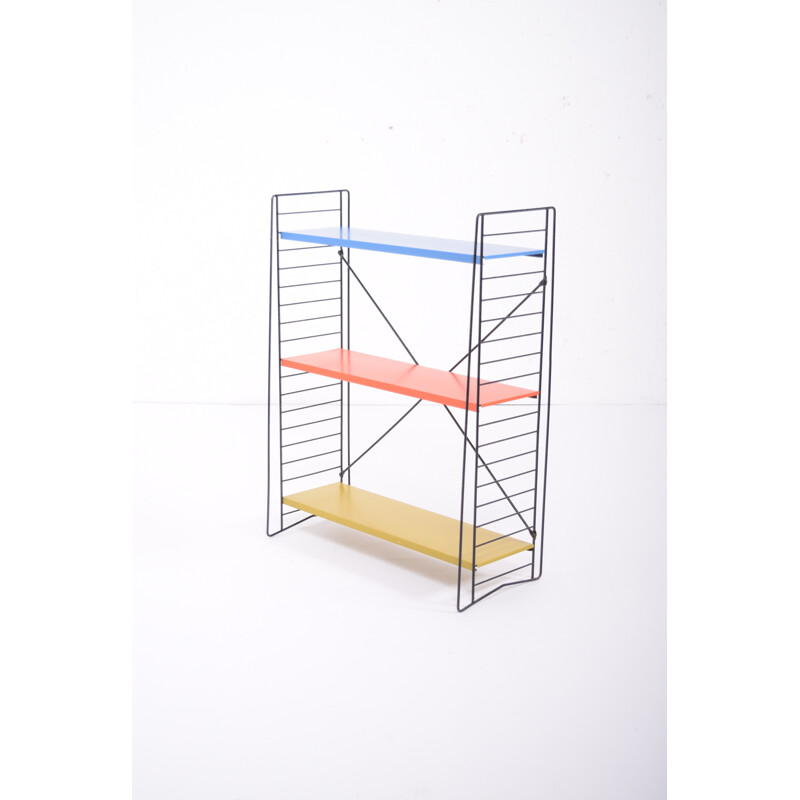 3 shelf unit in yellow, red and blue by Dekker for Tomado H - 1950s