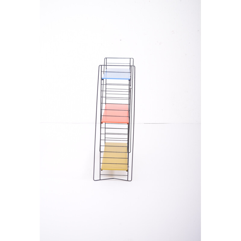3 shelf unit in yellow, red and blue by Dekker for Tomado H - 1950s