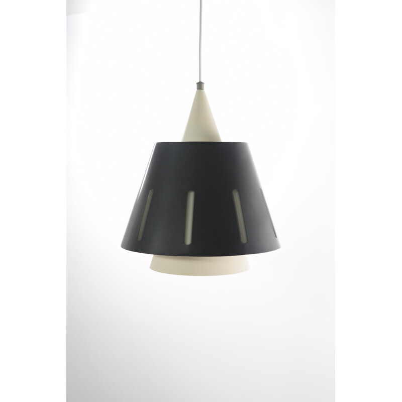 Mid century hanging lamp n°10 Zonneserie by Busquet for Hala Zeist - 1950s