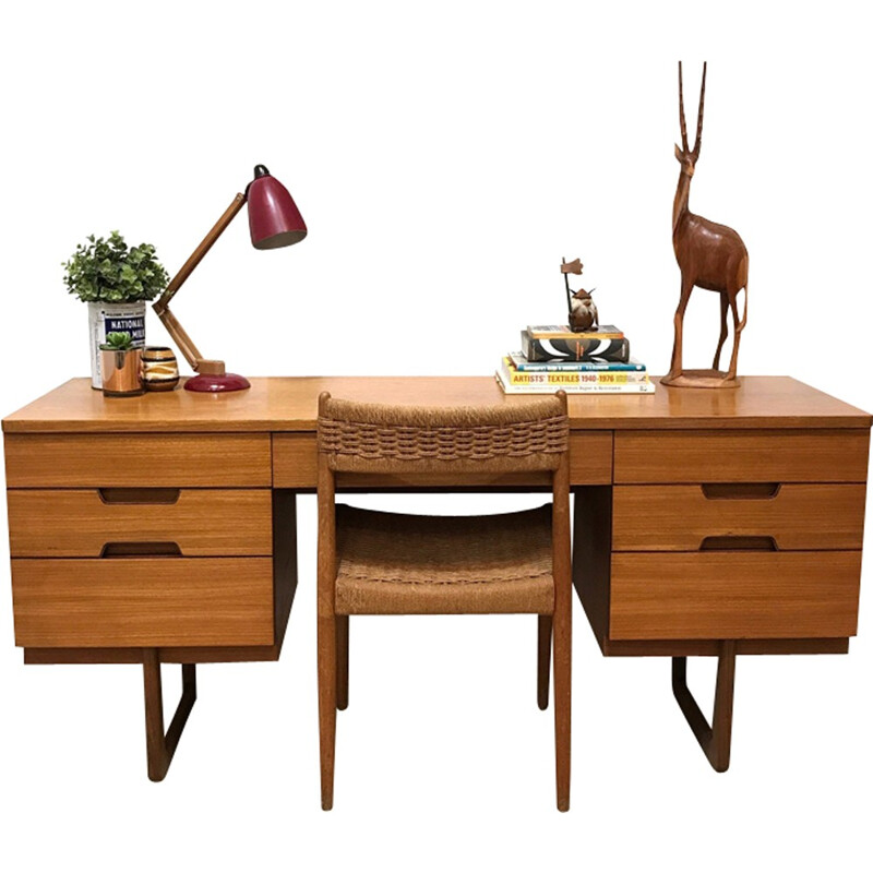 Mid century desk by Gunther Hoffstead produced by Uniflex- 1960s