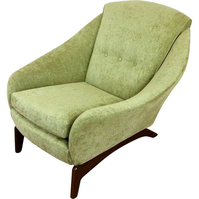 Mid-century green armchair produced by Mcm house - 1960s