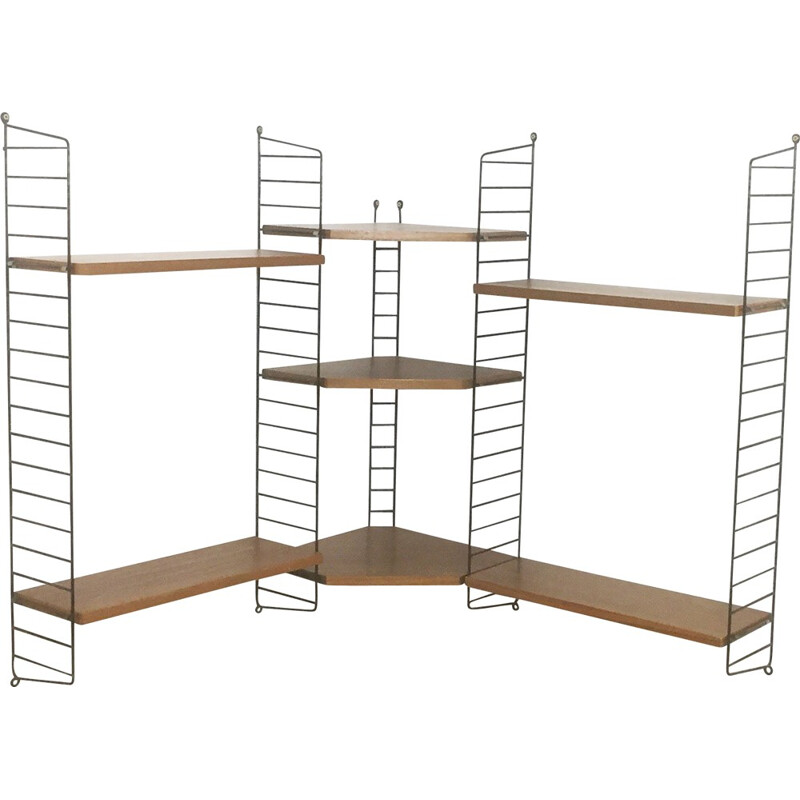 Wall shelving system by Nisse Strinning for String - 1960s