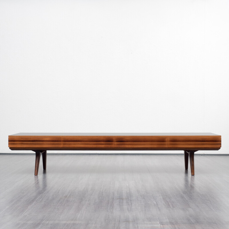 Mid century German walnut lowboard - 1950s