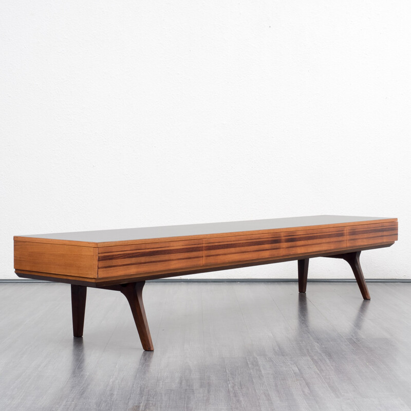 Mid century German walnut lowboard - 1950s