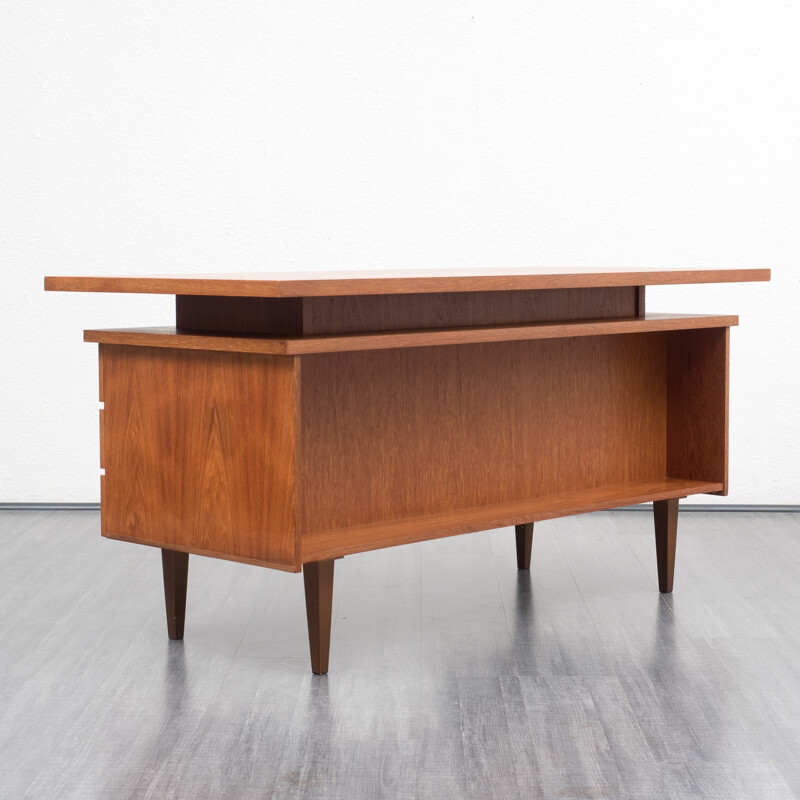 Cubical German teak desk - 1960s