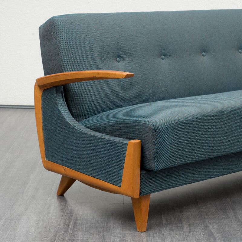 Mid century bichwood sofa - 1950s